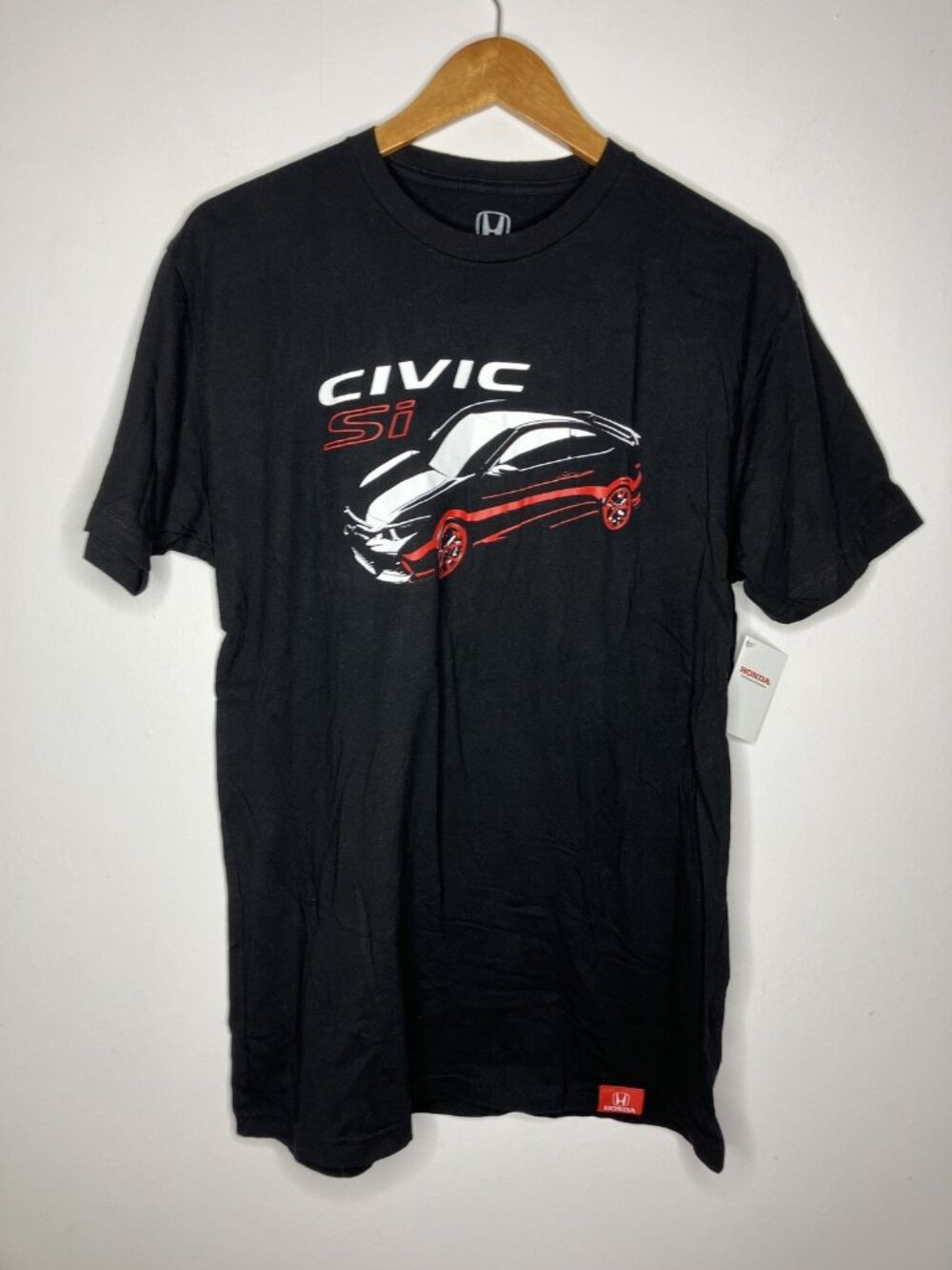 New Honda Civic Si Car Graphic T-Shirt Black Men's Size L Official Licensed